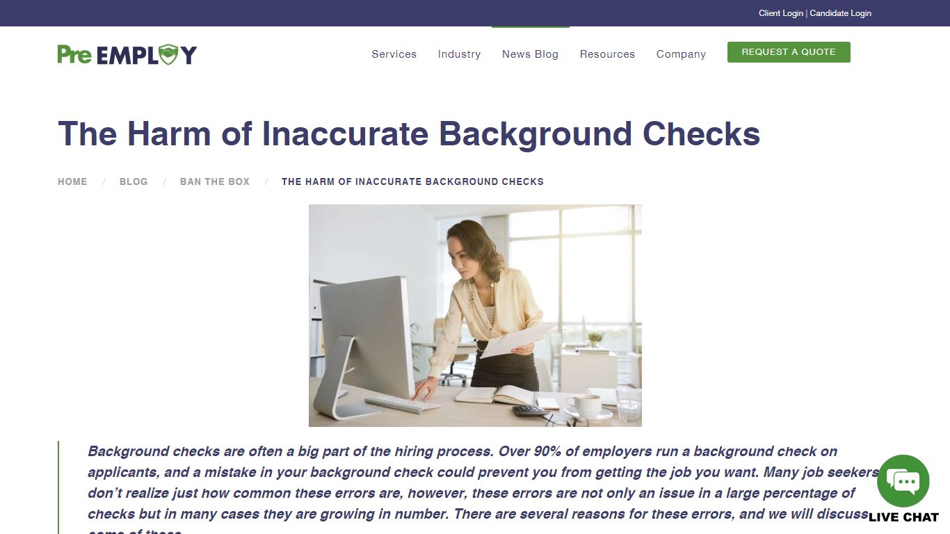 5 Common Causes of Background Check Errors - Pre-Employ