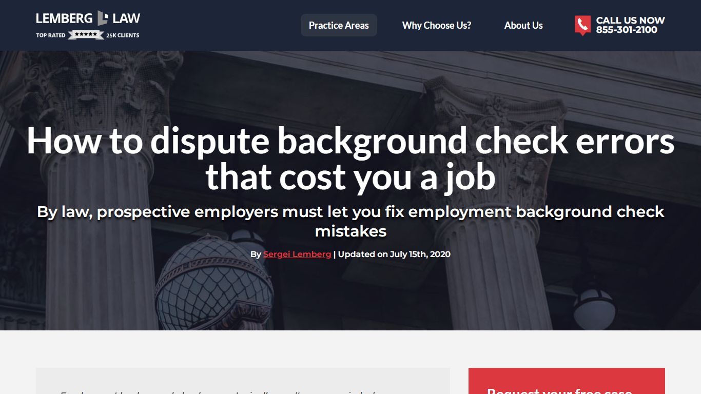 How to dispute background check errors that cost you a job - Lemberg Law